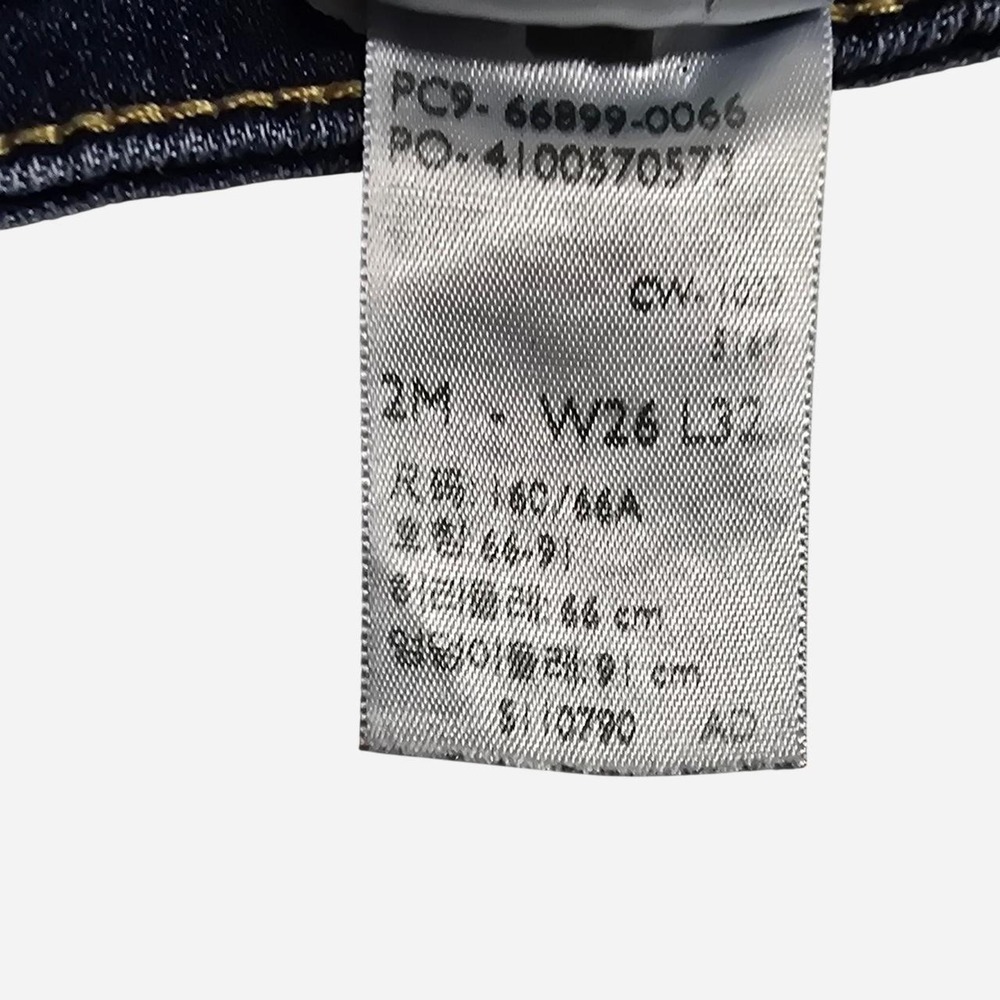 Denizen from levi's navy blue flare jeans women size W26 x L32 - Picture 6 of 6